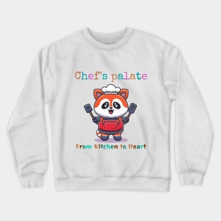 Red Panda Chef Crewneck Sweatshirt